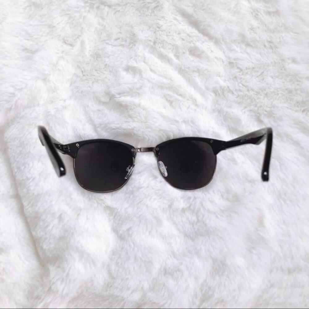Colby Black Horn Rimmed Sunglasses - Picture 7 of 8